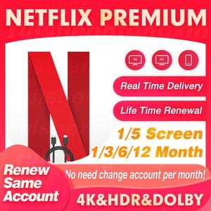 Netflix Premium Acc 1 Month 4K UHD Available worldwide