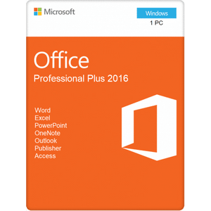 Microsoft Office 2016 Professional Plus – 1PC – GLOBAL